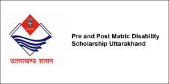 Pre and Post Matric Disability Scholarship  Uttarakhand 2018, Class 11